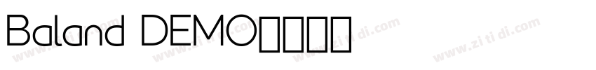 Baland DEMO字体转换